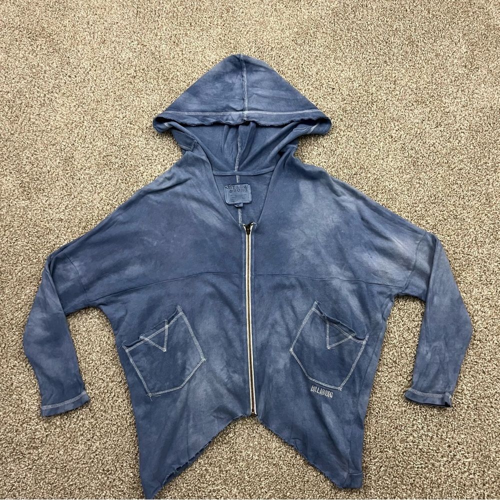 Vintage y2k billabong oversized  tie dye hoodie women's M